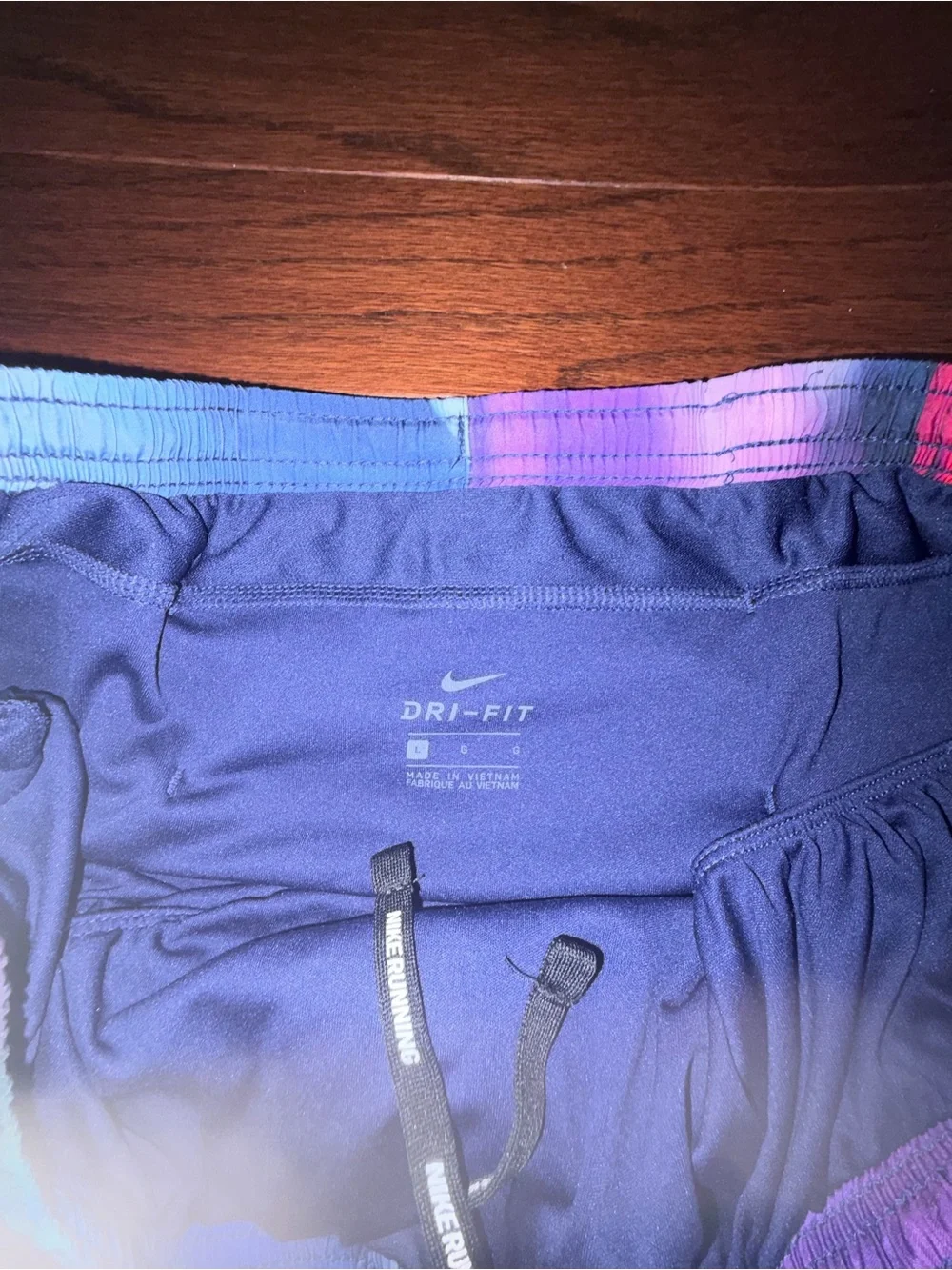 Nike Women's Multicolor Tie-Dye Athletic Shorts - Purple, Blue, Pink